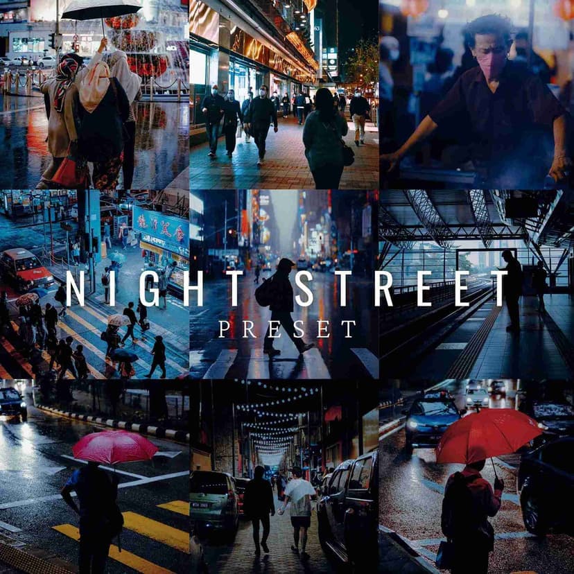 Sampul produk Night Street Preset LRMobileID